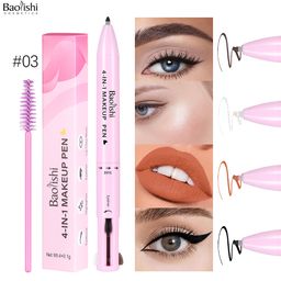 thumbnail for Four-in-one makeup pen Amazon makeup explosion high gloss lip liner eyeliner 4in1makeuppen makeup pen