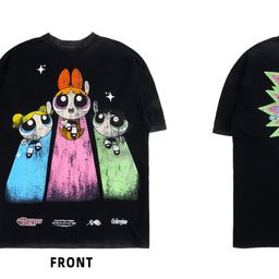 thumbnail for Skull Venom civil, haute couture co-branded fashion brand American heavyweight plus-size T-shirt, cotton crewneck short-sleeved printed top