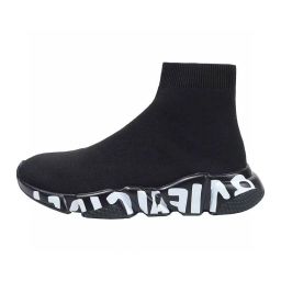 thumbnail for Guangzhou high version of Paris black casual comfortable socks shoes unisex sneakers thick soled couple shoes tide