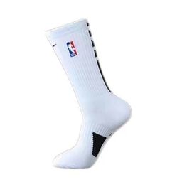thumbnail for Embroidered NBA Basketball Socks Towel Bottom Medium Barrel Long Barrel Training Actual Combat American Wear-resistant Non-slip Sweat Absorbing Sports Socks