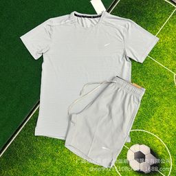 thumbnail for Wholesale shorts men's breathable woven sports cropped pants sports student track and field training running fitness quick-drying suit men