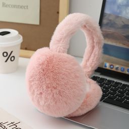 thumbnail for Korean Foldable Warm Earmuffs Women's Autumn and Winter Cute Earmuffs Imitation Rabbit Hair Warm Ear Bag Men's and Women's Ear Cover Ear Warmer
