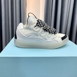 thumbnail for New Lanvin Curb Couple Dad Shoes Thick-Soled Color-Block Training Shoes Running Non-Slip Shoes