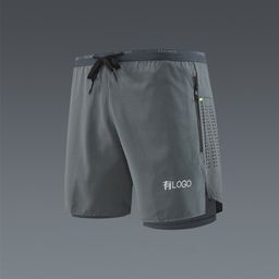 thumbnail for Brand bulk spot ice silk quick-drying sports running shorts men's summer has a liner basketball fitness three-point pants tide