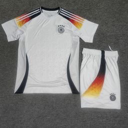 thumbnail for Uniforme de futebol infantil da seleção europeia da temporada 2425, traje de jogo masculino, camisa Brasil Portugal Itália.