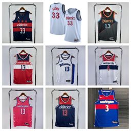 thumbnail for Season 24 Wizards City Edition No. 33 Kuzma No. 13 Poole No. 8 Afdia No. 4 Wei Shao NBA Jersey