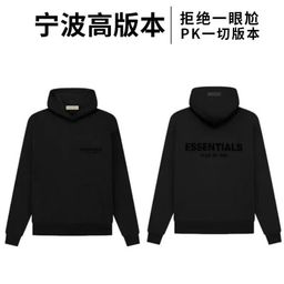 thumbnail for FOG ESSENTIALS eighth season double-track high street loose couple heavy list sweater flocking print hooded on the back