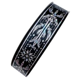 thumbnail for 2.5cm hot silver ribbon laser silver gift wrapping webbing handmade bar support bow DIY accessories