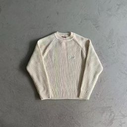 thumbnail for Drill Style American Street Hip-Hop Embroidered Letter Stand-Up Collar Zipper Cardigan Knit Sweater Men's Trendy Brand Jacket