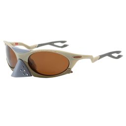 thumbnail for European and American Cross-Border New Style Stylish Eagle Mouth Outdoor Cycling Mirror 9437 Nose Protection Anti-Grey Retro Sunglasses for Men and Women