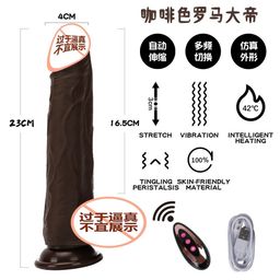 thumbnail for Foreign trade hot sale Roman Great automatic thrusting telescopic simulation silicone phallus female dildo sex products factory