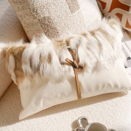 thumbnail for French Forest Brown Maillard Ins High-class Pillow Sofa Pillow-like Bay Window Cushion Pillow Case with Core