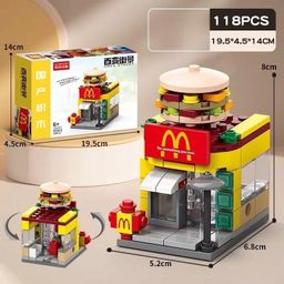 thumbnail for Christmas Gift Building Blocks, Versatile Street Scene Compatible Blocks, Elementary School Student Reward Gifts