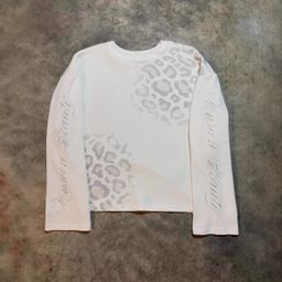 thumbnail for European and American Style Ins Cross-Border Personalized Leopard Print Waffle Pattern Round Neck Long Sleeve T-Shirt