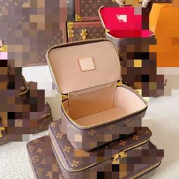 thumbnail for L classic series old flower new cosmetic bag toiletry bag 3 sizes large, medium and small optional travel cosmetic bag