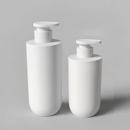 thumbnail for Spot 350ml round bottom shampoo bottle in 500ml press body soap bottle plastic wash and shower gel bottle