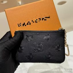 thumbnail for European and American coin purses, card bags, niche ins, classic embossed earphone bags, key cases, small card holders, storage bags, presbyopia
