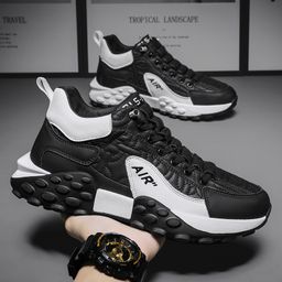 thumbnail for Men's Shoes 2024 Thick-Soled Dad Shoes Spring Korean Style Comfortable Running Forrest Gump Shoes Breathable Lightweight Casual Sports Shoes