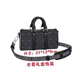 thumbnail for New printed pillow bag, embossed single shoulder bag, roller bag, handbag, fashionable L family crossbody bag, unisex
