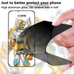 thumbnail for Compatible with Apple 18 Pro Max tempered glass screen protector, anti-peeping screen coverage, full-screen coverage, iPhone 17 privacy screen protector, and dustproof protection