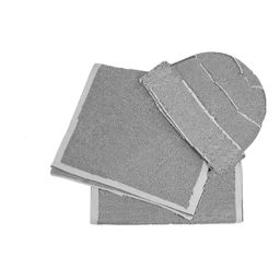 thumbnail for T227 foreign trade scarf hat set autumn and winter new knitted two-piece set men's and women's versatile warm printed scarf