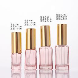thumbnail for Wholesale Colored Glass Spray Bottle 3ml Square Perfume Bottles 6ml Travel Pack Cosmetic Small Sample Bottle Empty Bottle