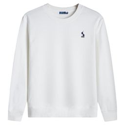 thumbnail for Round Neck Sweatshirt with Long Sleeves, Women&#039s Pullover, Cross-Border Sweatshirt with Pony Embroidery, Pure Cotton Top, Rl Men&#039s