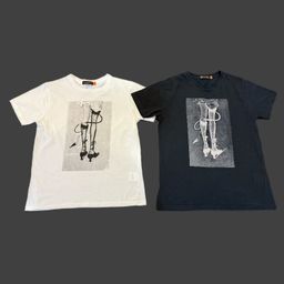 thumbnail for (In stock) Undercover 06ss T-period two-color demon beautiful legs short sleeves