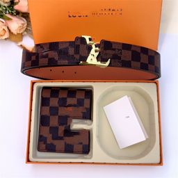 thumbnail for L&#039;s g&#039;s Xiaoxiang Men&#039;s Classy Boutique Gift Box Belt Belt Wallet Combination Two-Piece Set Fashionable and Versatile Classic