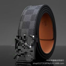 thumbnail for Men&#039s Leather Belt Business Fashion Letter V New Versatile Classic Casual Jeans Belt Manufacturer Wholesale