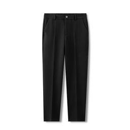 thumbnail for High-quality drapey slim-fit casual trousers, versatile and stylish, men's simple, smooth, wrinkle-resistant suit pants