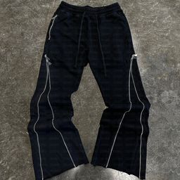 thumbnail for European and American eBay foreign trade design sense zipper trouser legs niche personality high street fashion casual loose sweatpants women