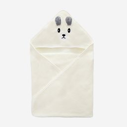 thumbnail for Children's Bath Towel Baby Blanket Coral Fleece Embroidered Cartoon Hooded Anti-Kick Cloak Coral Fleece Baby Cloak Bath Towel