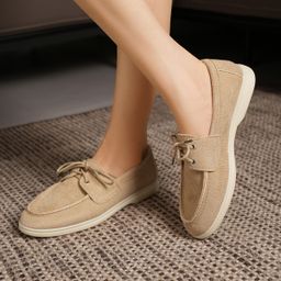 thumbnail for Soft Bottom Loafers plus size Women's Shoes Spring and Autumn Casual Beans Shoes Slip-on Lazy Shoes Non-slip Comfortable Single-layer Shoes All-match