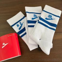 thumbnail for Men's and women's one card 3 pairs Suwanst white student sports breathable sweat-absorbing medium tube high boat socks are comfortable