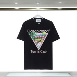 thumbnail for Foreign trade new product Casablanca short-sleeved door of illusion letter logo printing personality round neck short-sleeved T-shirt