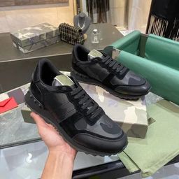 thumbnail for Spot 2025 Sports Shoes Rivet Camouflage High Version Retro Casual New Style
