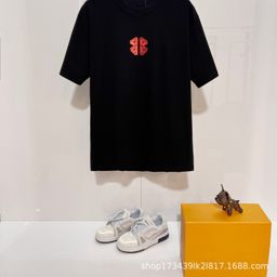 thumbnail for 跨境26ss 高品质正确版巴黎家经典字母LOGO圆领短袖T恤男女同款