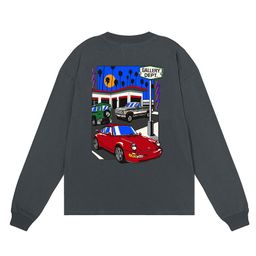 thumbnail for European and American fashion brand men's and women's Gallery letter basic printing men's and women's loose long sleeve T-shirt base shirt