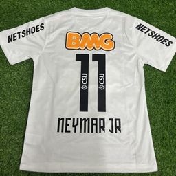 thumbnail for 2012-13 Santos Home and Away Retro Jersey Adult Football Uniform Short-Sleeved No. 11 Neymar Santos