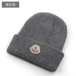 thumbnail for Foreign Trade Acrylic Coarse Texture Extended Thickened Knitted Hat Autumn and Winter Warm Pullover Wool Hat Unisex Cold-Proof Hat