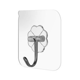 thumbnail for Ganchos transparentes, ganchos pegajosos, sem perfuração, ganchos adesivos fortes para cozinha, atacado, ganchos pegajosos baratos e sem rastros para barracas de rua