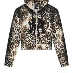 thumbnail for Mowalola Ksubi leopard-print casual zip-up hoody unisex ins style harness