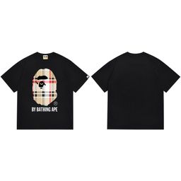 thumbnail for Chaopai cross-border wholesale supply of foreign trade a 260g blockbuster BAPE ape head shark short sleeve T-shirt 7