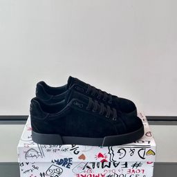 thumbnail for D family men's leather casual shoes, white sports shoes, versatile velcro slip shoes, cross-border e-commerce supply