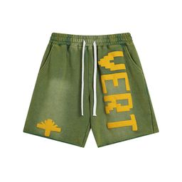 thumbnail for Wholesale Vertabrae series three-dimensional letters sports casual pants sports shorts couples short sleeve T-shirt