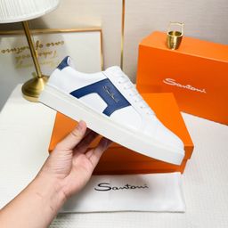 thumbnail for European station new leather sneakers, casual shoes, fashionable and versatile men's shoes, breathable platform shoes, trendy outdoor shoes
