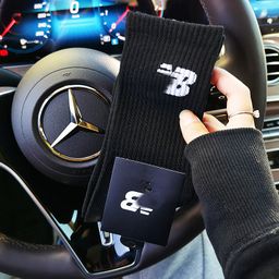 thumbnail for Meias NK para mulheres e homens, casais, algodão puro, durante todo o ano, skate, esportes, coloridos, tie-dye, tubo curto, meias de barco de comprimento médio, estilo k