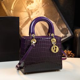 thumbnail for Crocodile Pattern Women's Bag 2023 New Style Daffy Bag Genuine Leather Crossbody Bag Luxury Big Brand High-end Shoulder Hand Bag