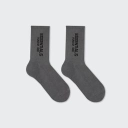 thumbnail for Fashionable Brand Fog Multi-Line Ess High Street Letter Rich Men&#039;s and Women&#039;s Pure Cotton Mid-Calf Socks All Year Round Trendyy Sports Socks